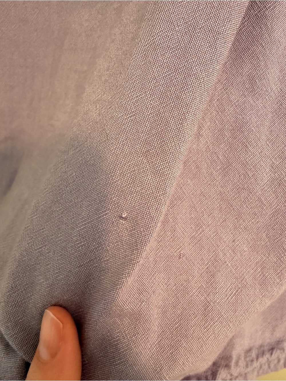Toast Light Purple 100% Cotton Popover Top - Picture 4 of 7
